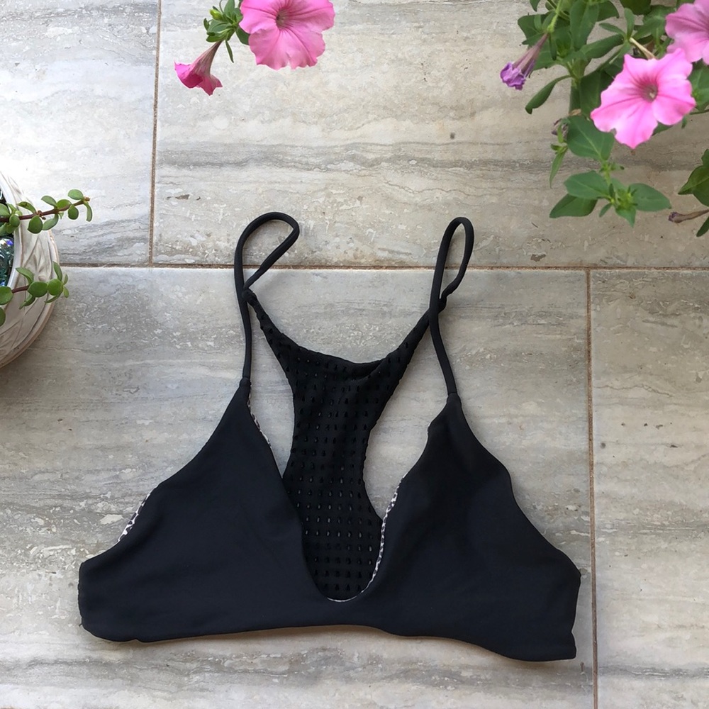 Reversible acacia swimwear top